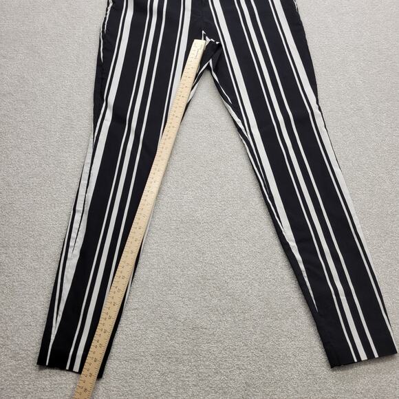 INC International Concepts Women’s 8 Striped Black White Straight Leg Pants - Picture 5 of 8